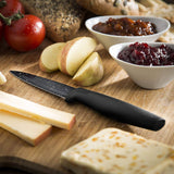 6 Piece Black Knife Set with peeler