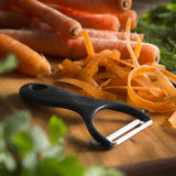 6 Piece Black Knife Set with peeler
