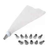 Piping Bag and Decorating Nozzle Set (13 pieces)