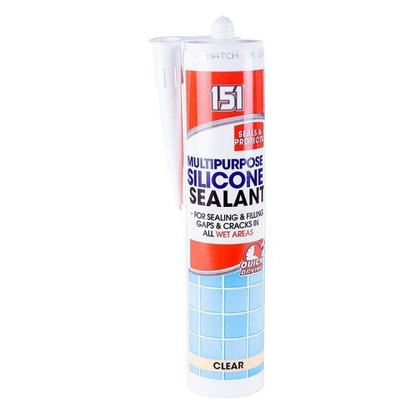 151  Multi Purpose Clear Silicone Sealant - Clear