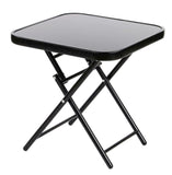 Black Folding Square Table
