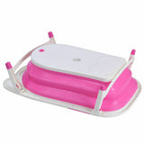 Flat Foldable Baby Bath Tub (Pink)