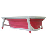 Flat Foldable Baby Bath Tub (Pink)