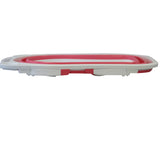 Flat Foldable Baby Bath Tub (Pink)