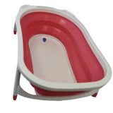 Flat Foldable Baby Bath Tub (Pink)