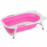 Flat Foldable Baby Bath Tub (Pink)