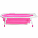 Flat Foldable Baby Bath Tub (Pink)
