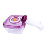 Airtight Food Preservation Storage Container (700ml+1400ml) (Violet)