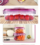 Airtight Food Preservation Storage Container (1L+2L) (Blue)