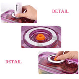 Airtight Food Preservation Storage Container (1.3L+2.6L) (Violet)