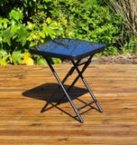 Black Folding Square Table