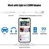 2 in 1 Lightning Splitter Headphone Adapter Charger (Gold)