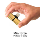 2 in 1 Lightning Splitter Headphone Adapter Charger (Red)