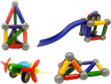MAGFRIEND Magnetic Toy Building Blocks Construction Kit (61 Pieces)