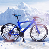 Diva Sports 26" Wheels Road Bike 24 Gear Speed (Blue)