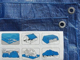 Heavy Duty Waterproof Tarpaulin 4x6m (Blue)
