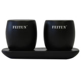 Feitun Twin Mini Bluetooth Speakers Pod (Black)