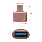 Aluminium USB 2.0/Micro USB Adaptor/Connector (Pink)