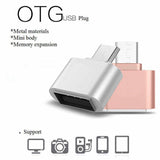 Aluminium USB 2.0/Micro USB Adaptor/Connector (Pink)