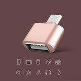 Aluminium USB 2.0/Micro USB Adaptor/Connector (Pink)