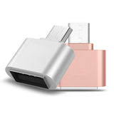 Aluminium USB 2.0/Micro USB Adaptor/Connector (Pink)