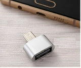 Aluminium USB 2.0/Micro USB Adaptor/Connector (Pink)