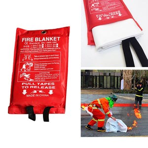 2 Pack Fire Blanket - 1m x 1m