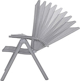 High Back Adjustable Folding Chair (Black)