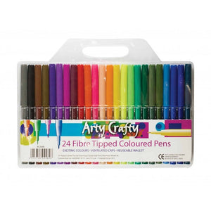 Arty Crafty Felt Tipped Pens 24pk