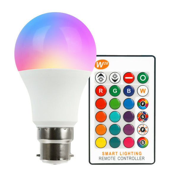Colour Changing LED Lightbulb - B22