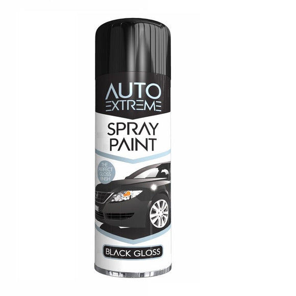 Auto Extreme Black Gloss Spray Paint 250ml