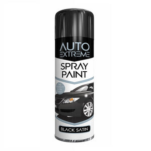 Auto Extreme Black Satin Spray Paint 250ml
