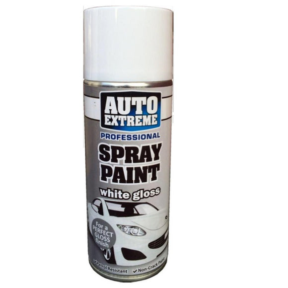 Auto Extreme White Gloss Spray Paint - 400ml