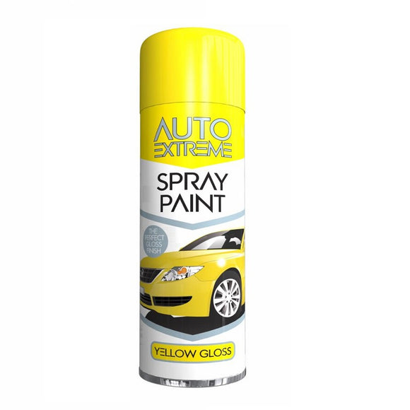 Auto Extreme Yellow Gloss Spray Paint - 250ml