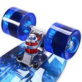 Chrome Skateboard Cruiser 22" (Blue)