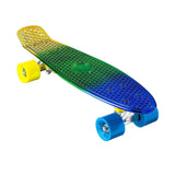 Chrome Skateboard Cruiser 22" (Blue/Gold)