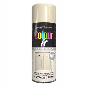 Colour It Cottage Cream Gloss Spray Paint 400ml