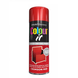 Colour It Crimson Red Gloss Spray Paint 250ml