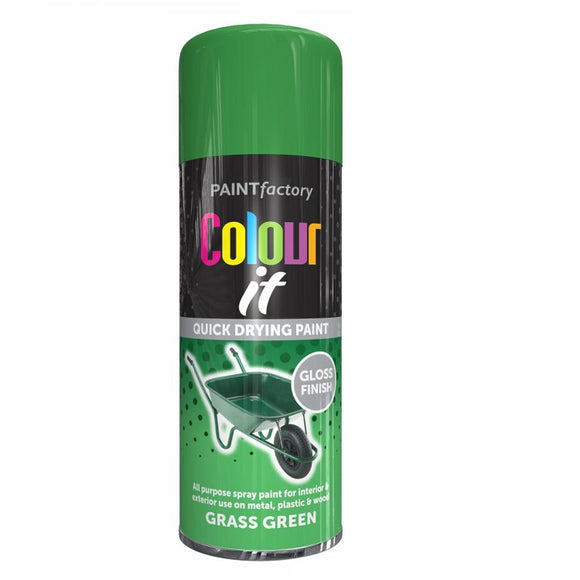 Colour It Grass Green Gloss Spray Paint - 250ml