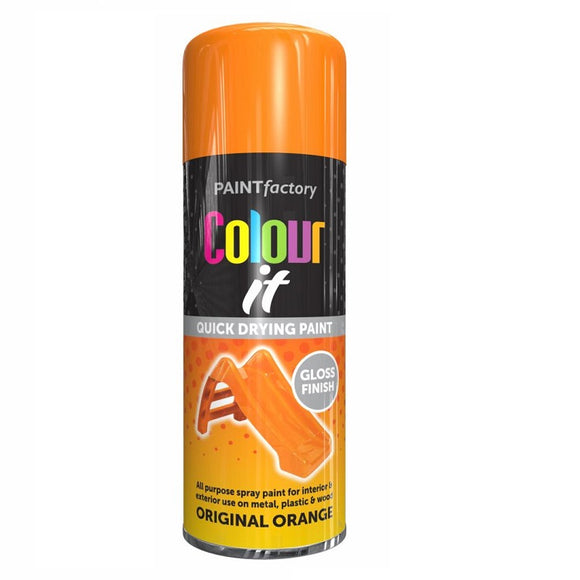 Colour It Original Orange Gloss Spray Paint - 400ml