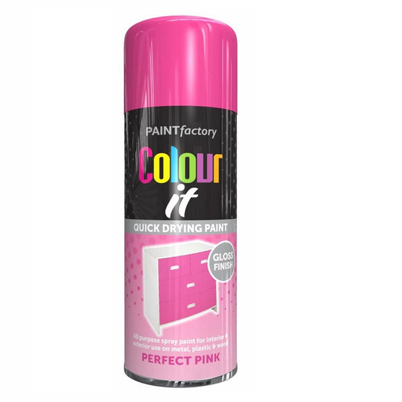 Colour It Perfect Pink Gloss Spray Paint - 400ml