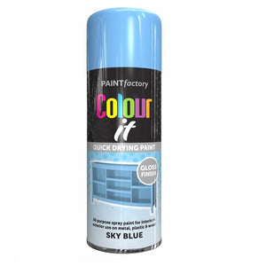 Colour It Skyl Blue Gloss Spray Paint - 400ml