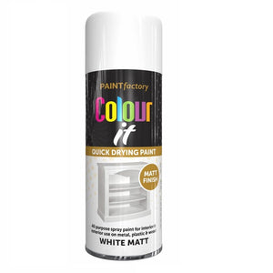 Colour It White Matt Spray Paint - 400m