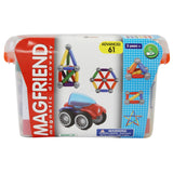 MAGFRIEND Magnetic Toy Building Blocks Construction Kit (61 Pieces)