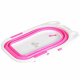 Flat Foldable Baby Bath Tub (Pink)