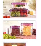 Airtight Food Preservation Storage Container (700ml+1400ml) (Violet)