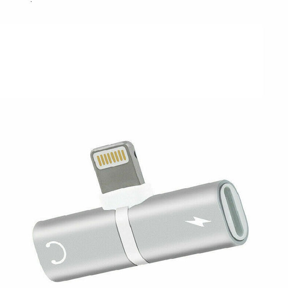 2in1 Headphone/Lightning Charger (Silver)