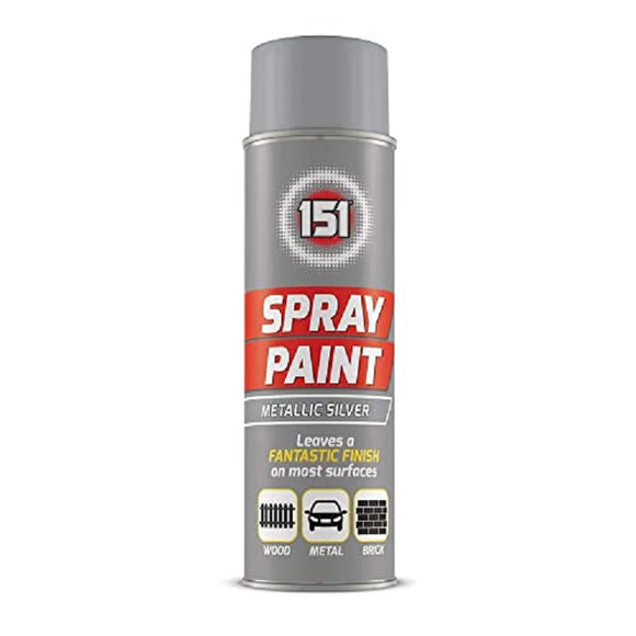 151 Metallic Silver Spray Paint 200ml