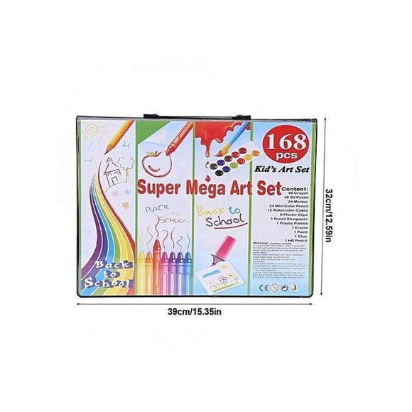 168 Piece Kids Painting and Drawing Art Set