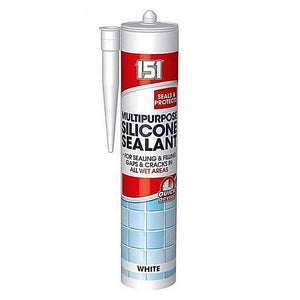 152  Multi Purpose Clear Silicone Sealant - White